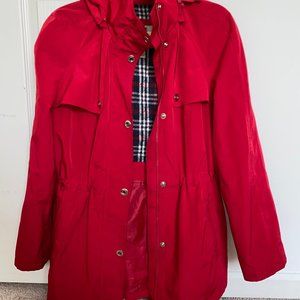 London Fog Red Raincoat